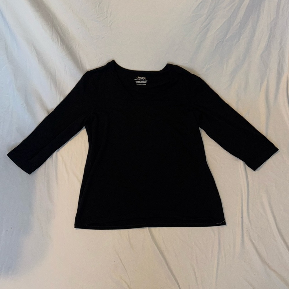 cute black chico’s “the ultimate tee”!